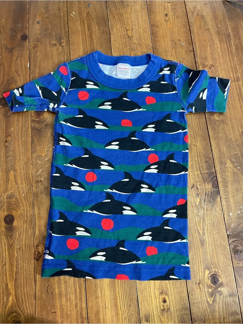 Hanna Andersson size 5 orca print pajamas